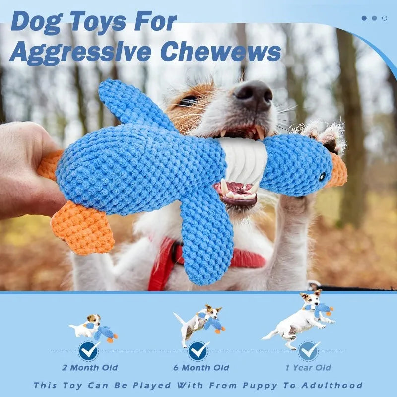 Cat Dog Toys for Aggressive Chewers Cats Dogs, Chew Squeak Toy Cats Dogs Interactive Plush Doll Pet Products