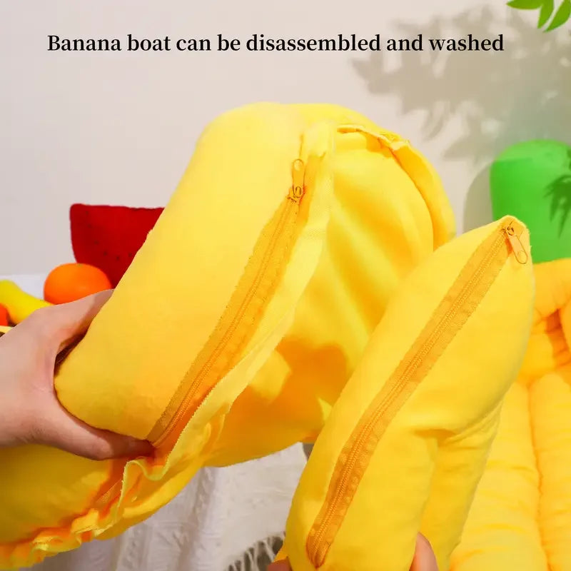 Dog Bed Cozy Banana Shaped Nest Pet Bed Durable Detachable & Washable Plush Warm Sanctuary for Small/Medium/Large Dogs & Cats