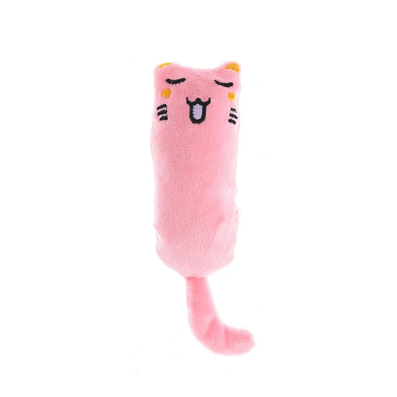 Cute Cat Toys Funny Interactive Plush Cat Toy Mini Teeth Grinding Catnip Toys Kitten Chewing Squeaky Toy Pet Accessories