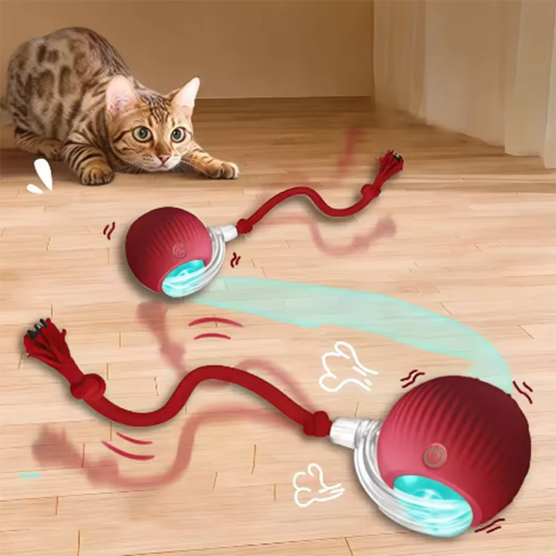 Hot cat toys: automatic teasing cat balls, self-exciting cat sticks, tick-resistant, wear-resistant, and bite-resistant pet toys