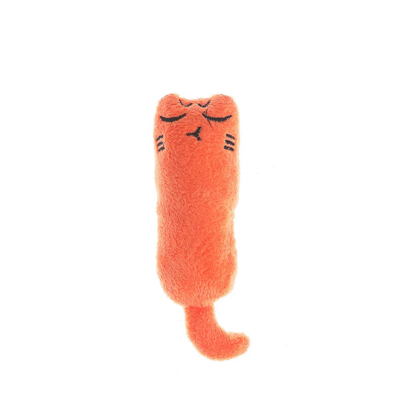 Cute Cat Toys Funny Interactive Plush Cat Toy Mini Teeth Grinding Catnip Toys Kitten Chewing Squeaky Toy Pet Accessories